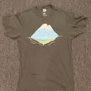 Threadless Forest Green Scenic Graphic Tee